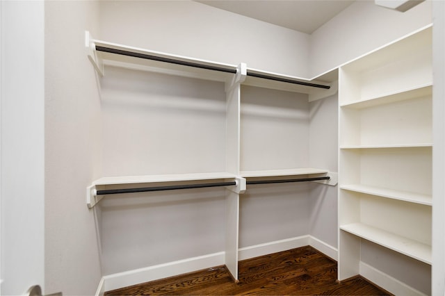829 Wakefield Dr Unit A, Houston, TX 77018 - walk in closet featuring dark wood-type flooring