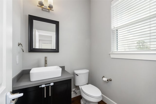 829 Wakefield Dr Unit A, Houston, TX 77018 - bathroom featuring vanity and wood finished floors