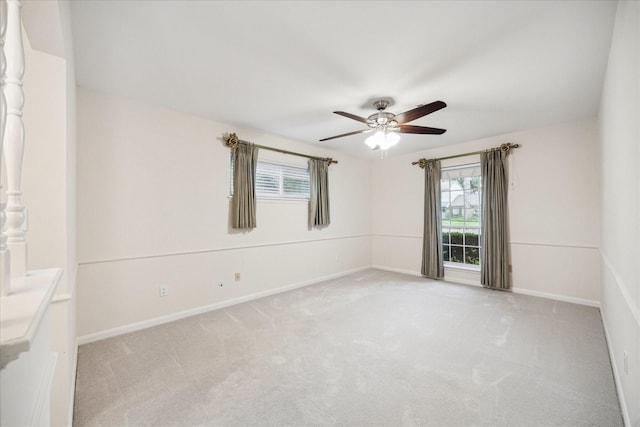 10014 Moorberry Ln, Houston, TX 77080 - empty room featuring ceiling fan and light carpet