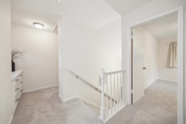 10014 Moorberry Ln, Houston, TX 77080 - corridor featuring an upstairs landing and light colored carpet