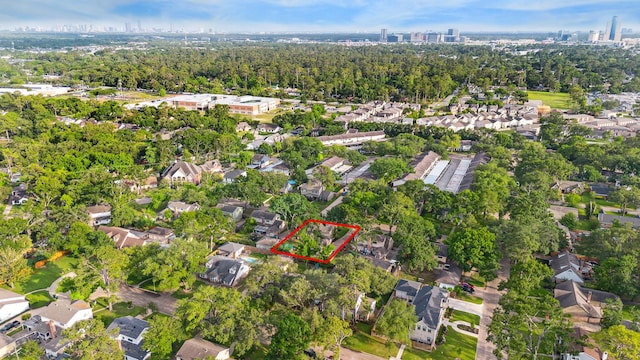 10014 Moorberry Ln, Houston, TX 77080 - view of property location with property parcel outlined and nearby suburban area