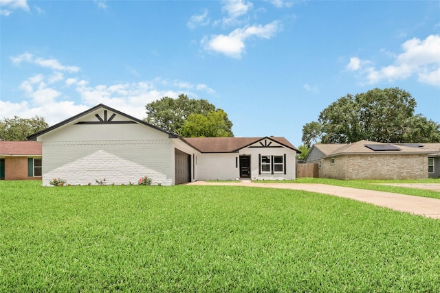 11114 Daybreak Ln, Cypress, TX 77429 - view of front of house featuring a garage, driveway, and a front yard