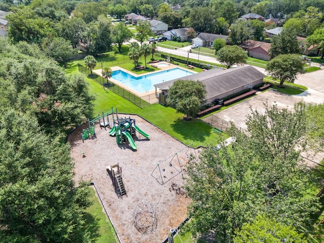 11114 Daybreak Ln, Cypress, TX 77429 - bird's eye view of a pool