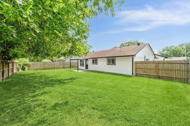 11114 Daybreak Ln, Cypress, TX 77429 - rear view of property with a fenced backyard, a patio area, and stucco siding