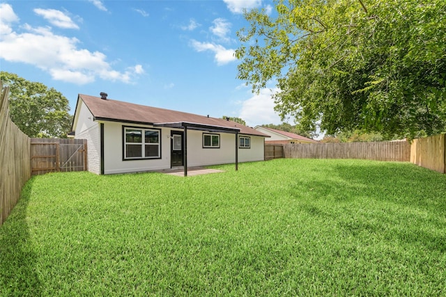11114 Daybreak Ln, Cypress, TX 77429 - back of property featuring a fenced backyard and a patio