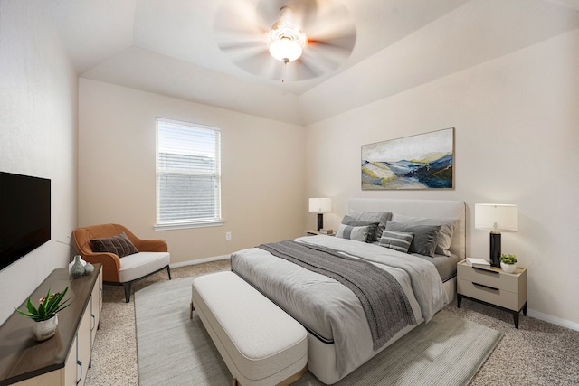 23414 Bracino Lake Dr, Katy, TX 77493 - bedroom featuring light colored carpet, ceiling fan, and a tray ceiling