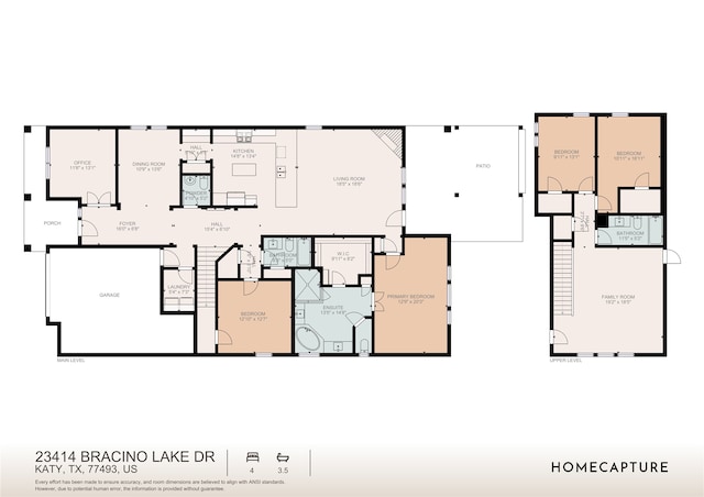23414 Bracino Lake Dr, Katy, TX 77493 - view of floor plan / room layout