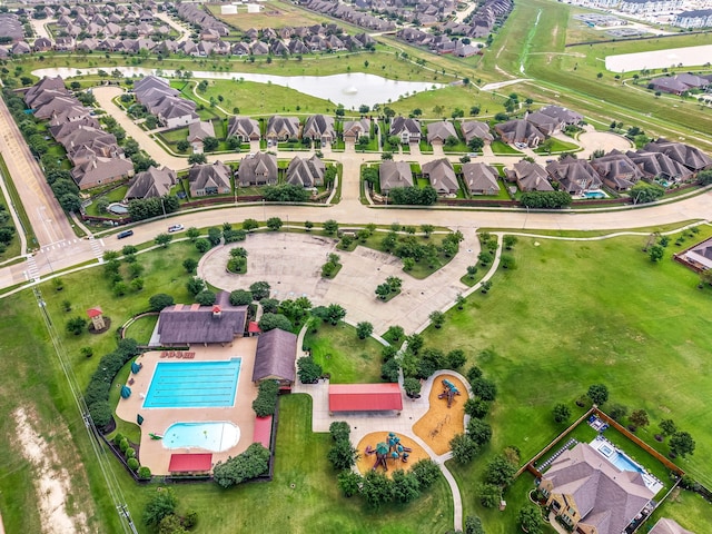 23414 Bracino Lake Dr, Katy, TX 77493 - aerial perspective of suburban area featuring a nearby body of water
