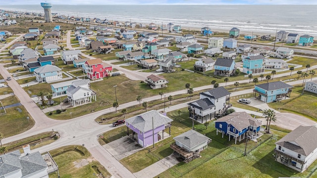 23101 Camino St, Galveston, TX 77554 - aerial perspective of suburban area with a large body of water
