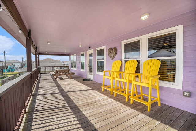 23101 Camino St, Galveston, TX 77554 - view of wooden deck