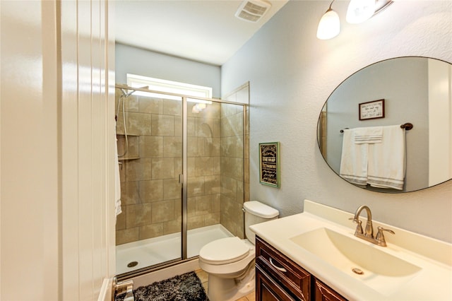19723 Alton Springs Dr, Cypress, TX 77433 - bathroom featuring a stall shower and vanity