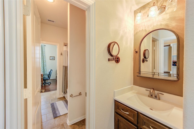 19723 Alton Springs Dr, Cypress, TX 77433 - bathroom with vanity and tile patterned flooring