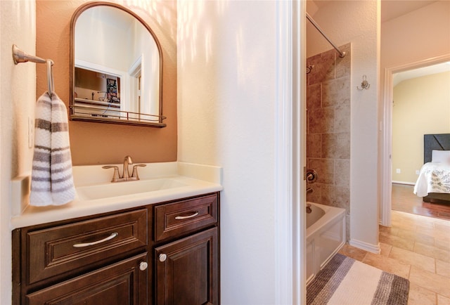 19723 Alton Springs Dr, Cypress, TX 77433 - ensuite bathroom with vanity and washtub / shower combination