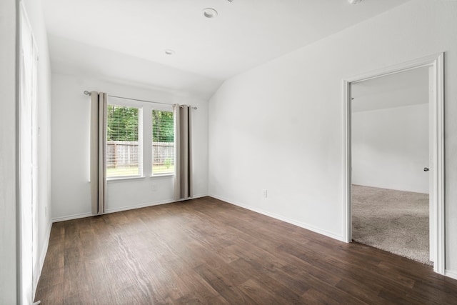 20213 Portbec Dr, New Caney, TX 77357 - unfurnished room with vaulted ceiling and wood finished floors