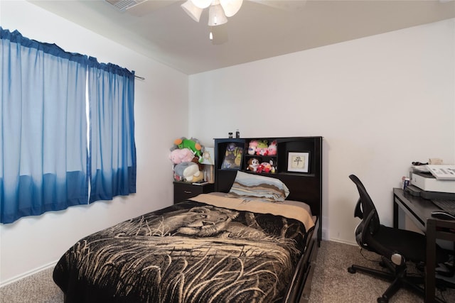 1526 Daffodil Rd, Missouri City, TX 77489 - bedroom with carpet and a ceiling fan