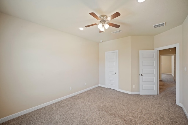 5706 Jenolan Ridge Ln, Sugar Land, TX 77479 - unfurnished bedroom featuring carpet floors, recessed lighting, and a ceiling fan