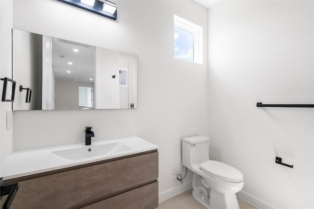 8022 Colonial Ln, Houston, TX 77051 - bathroom with vanity and recessed lighting