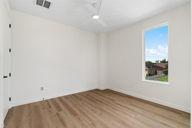 8022 Colonial Ln, Houston, TX 77051 - spare room featuring light wood finished floors and ceiling fan