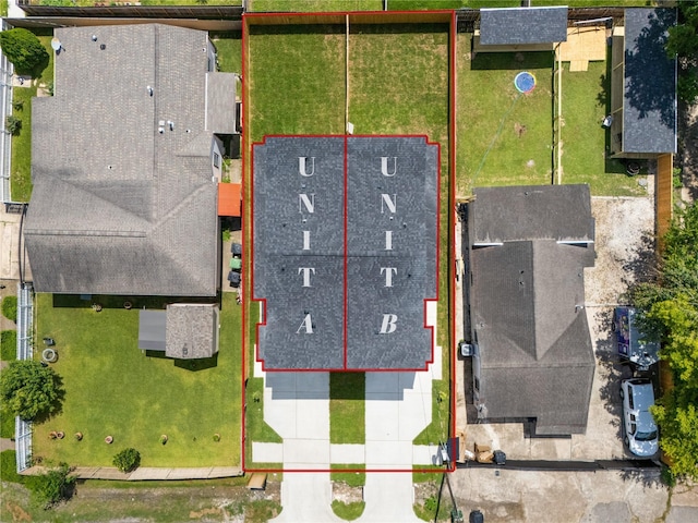 8022 Colonial Ln, Houston, TX 77051 - aerial overview of property's location featuring property boundaries highlighted
