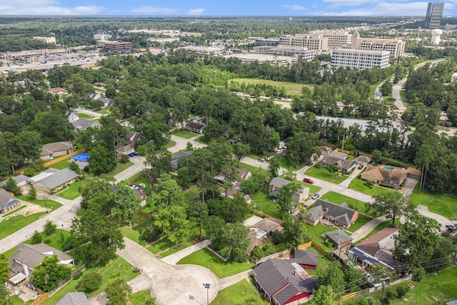 306 Hickory Ridge Dr, Shenandoah, TX 77381 - aerial overview of property's location featuring a tree filled landscape
