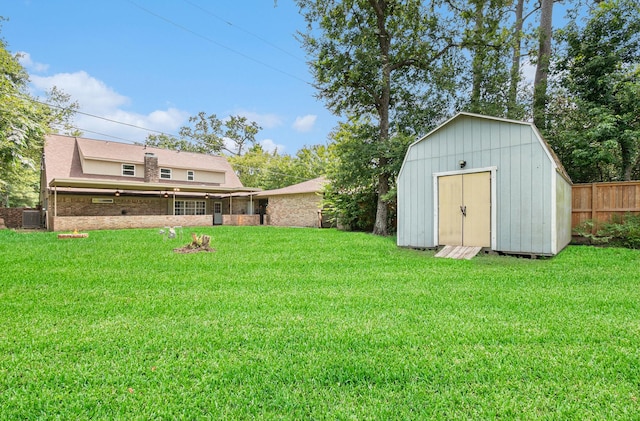 306 Hickory Ridge Dr, Shenandoah, TX 77381 - view of yard with a storage shed