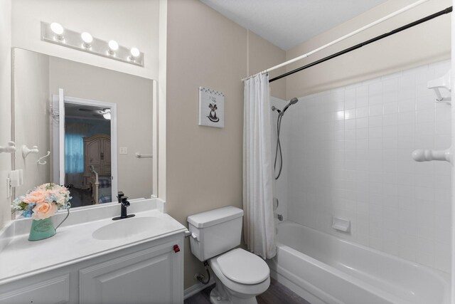 1518 Honea Egypt Rd, Magnolia, TX 77354 - bathroom with shower / bath combination with curtain and vanity