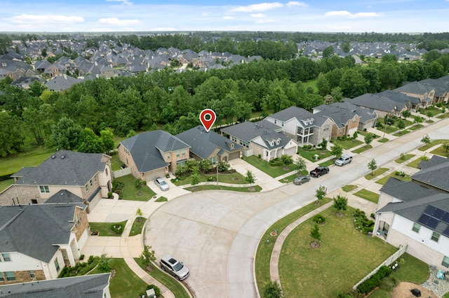10005 Red Beadtree Pl, Conroe, TX 77385 - aerial view of property's location with nearby suburban area