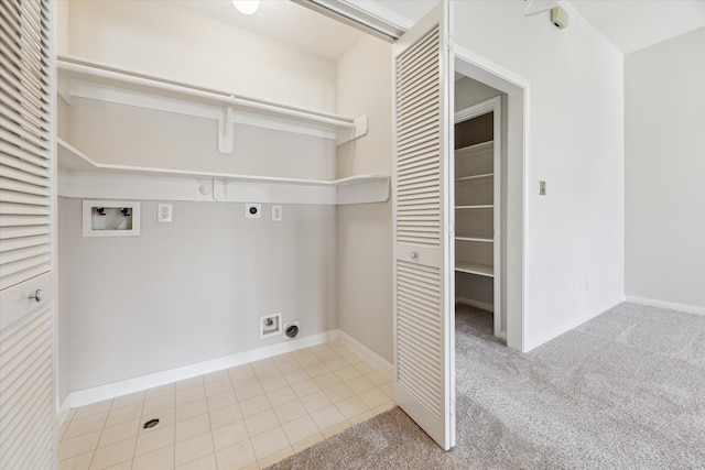 1606 Sutton St, Houston, TX 77006 - laundry area with electric dryer hookup, hookup for a washing machine, and carpet floors