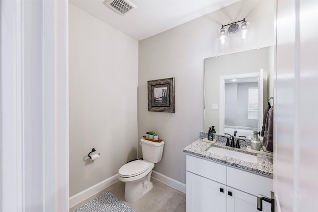 3239 Caney Dr, Katy, TX 77493 - half bath with vanity and tile patterned floors