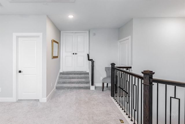 3239 Caney Dr, Katy, TX 77493 - corridor featuring carpet flooring and recessed lighting