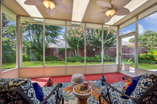 1607 N Primavera Dr, Pearland, TX 77581 - sunroom with a ceiling fan and an outdoor living space