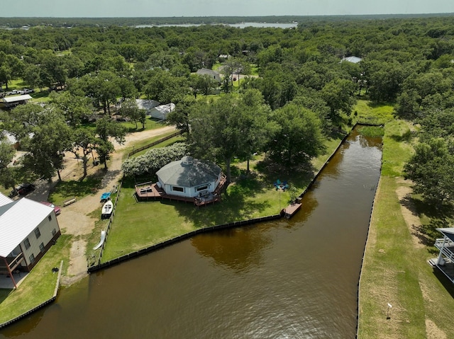 20559 Red Bud Ct, Thornton, TX 76687 - aerial view of a nearby body of water and a heavily wooded area