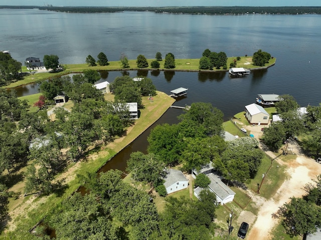 20559 Red Bud Ct, Thornton, TX 76687 - bird's eye view of a nearby body of water