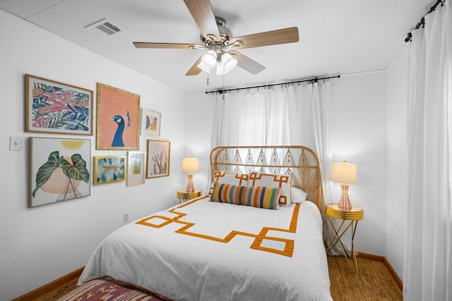 20559 Red Bud Ct, Thornton, TX 76687 - bedroom with baseboards and ceiling fan