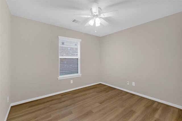 10143 Rose Willow Ln, Brookshire, TX 77423 - unfurnished room featuring light wood finished floors and ceiling fan