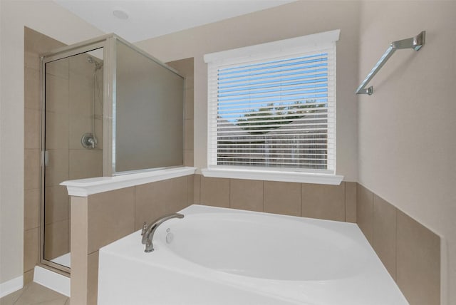 10143 Rose Willow Ln, Brookshire, TX 77423 - bathroom with a bath and a shower stall