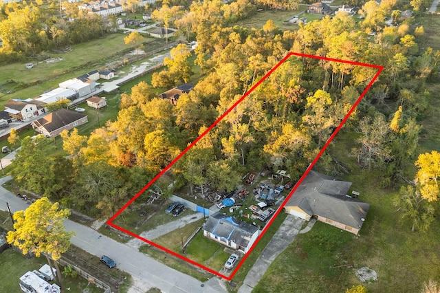 1620 Paul Quinn St, Houston, TX 77091 - aerial view of property's location with property parcel outlined