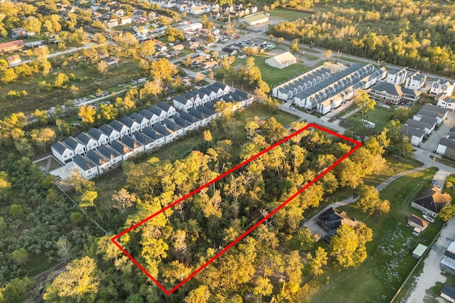 1620 Paul Quinn St, Houston, TX 77091 - aerial view of property and surrounding area featuring property boundaries highlighted