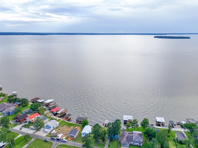 374 W Lake Shore Dr, Livingston, TX 77351 - aerial view of residential area featuring a nearby body of water