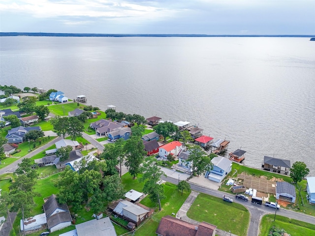 374 W Lake Shore Dr, Livingston, TX 77351 - aerial view of residential area with a large body of water
