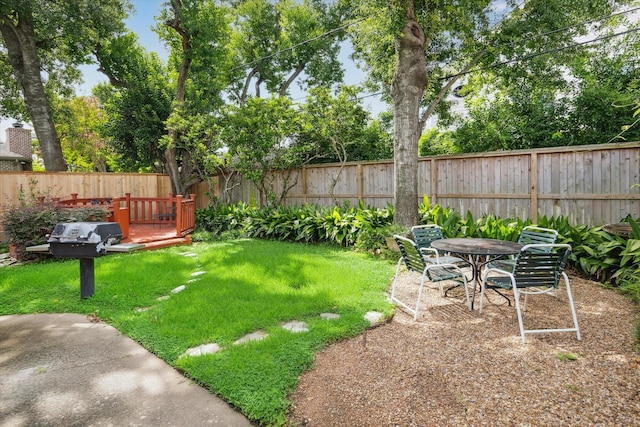 6249 Piping Rock Ln, Houston, TX 77057 - fenced backyard featuring a patio area