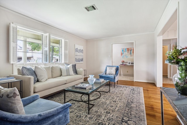 6249 Piping Rock Ln, Houston, TX 77057 - living area with crown molding and wood finished floors