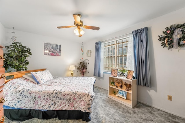 13922 Ambrose St, Houston, TX 77045 - carpeted bedroom with ceiling fan and baseboards
