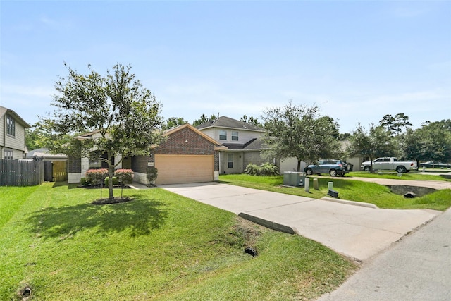 23753 Briar Tree Dr, Porter, TX 77365 - view of front facade with an attached garage, concrete driveway, and brick siding