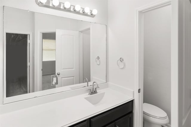23753 Briar Tree Dr, Porter, TX 77365 - bathroom featuring vanity and toilet