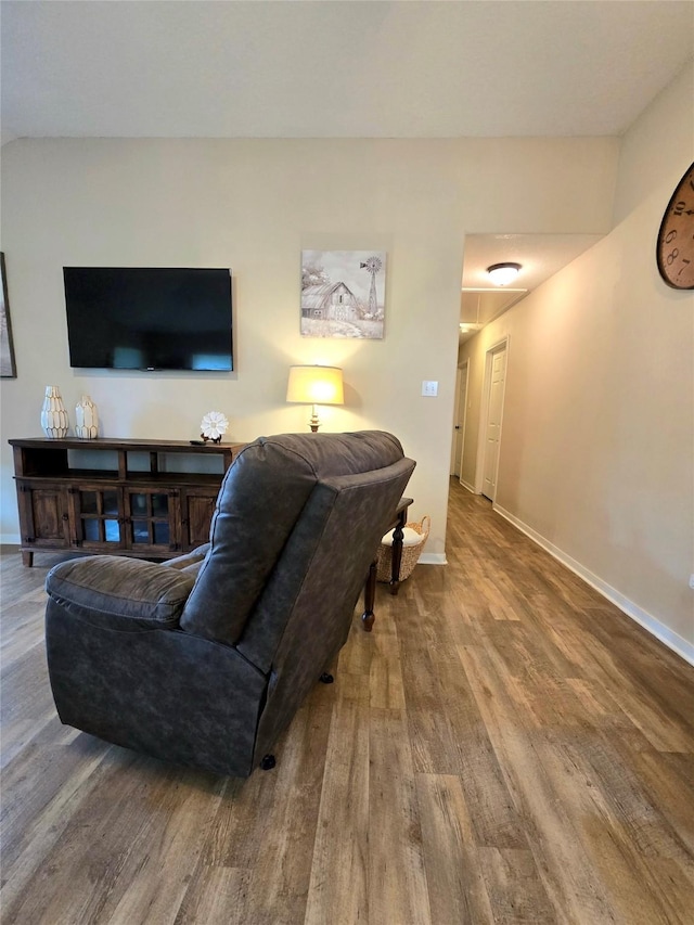110 Red Bud St, Shepherd, TX 77371 - living area featuring wood finished floors and baseboards