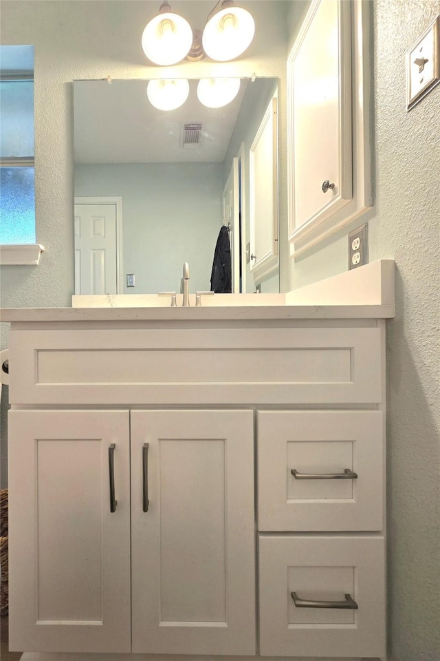 110 Red Bud St, Shepherd, TX 77371 - bathroom featuring a textured wall and vanity