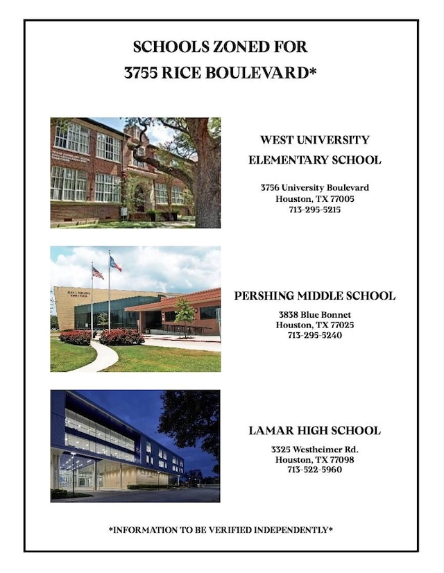 3755 Rice Blvd, Houston, TX 77005 - view of marketing collateral with multiple images