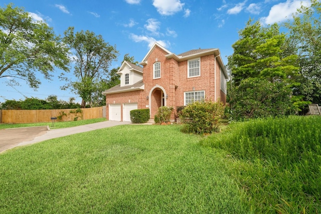4444 Victory Dr Unit 26, Houston, TX 77088 - view of front of house featuring brick siding, a garage, driveway, and roof with shingles
