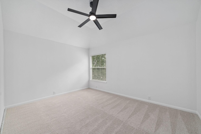 4444 Victory Dr Unit 26, Houston, TX 77088 - empty room featuring vaulted ceiling, carpet flooring, and ceiling fan